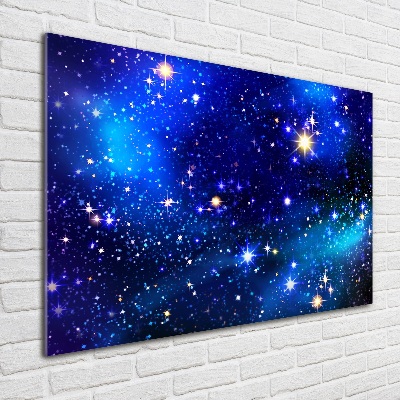 Impresión en cristal con acabado brillante horizontal Cielo estrellado