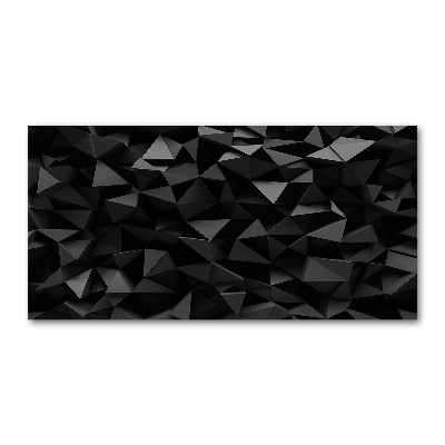 Impresión en cristal con acabado brillante horizontal Abstracción 3D