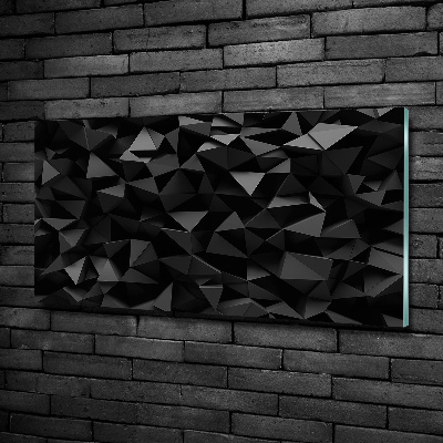 Impresión en cristal con acabado brillante horizontal Abstracción 3D