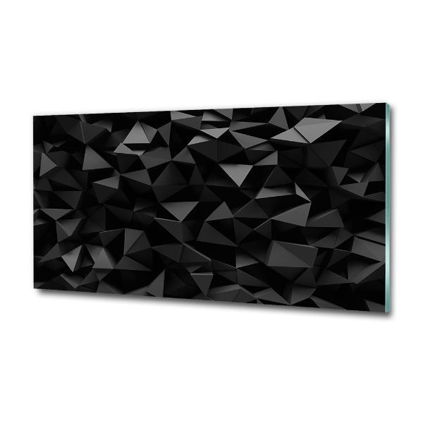 Impresión en cristal con acabado brillante horizontal Abstracción 3D