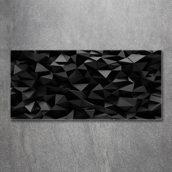 Impresión en cristal con acabado brillante horizontal Abstracción 3D