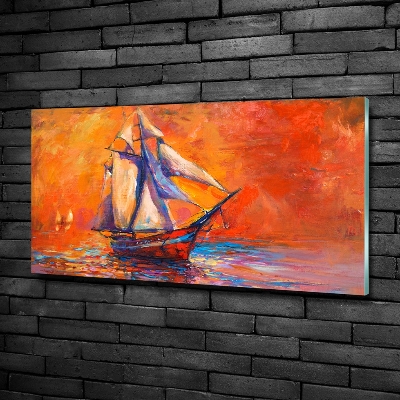 Impresión en cristal con acabado brillante horizontal Astronave