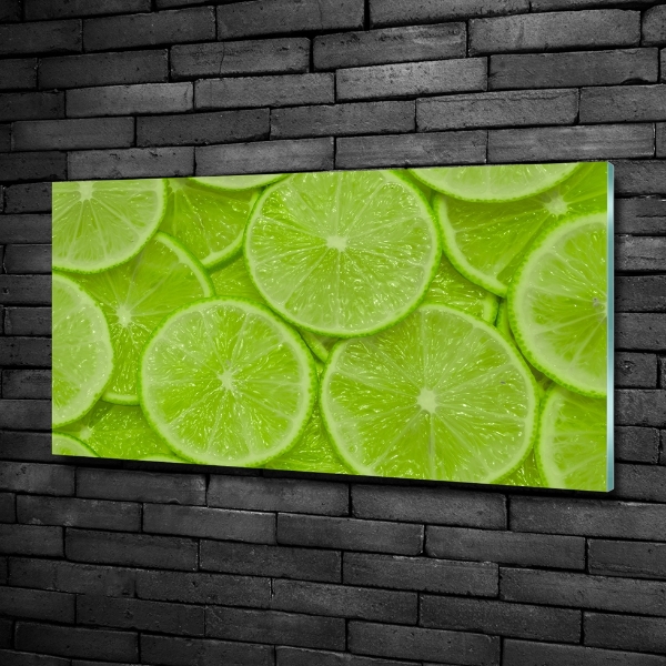 Cuadro decorativo de vidrio para salón horizontal Limas