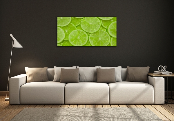 Cuadro decorativo de vidrio para salón horizontal Limas