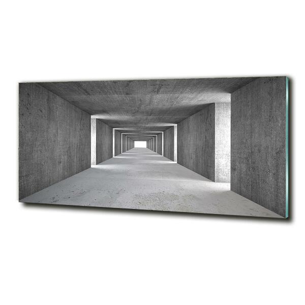 Cuadro de cristal templado moderno horizontal Túnel de hormigón