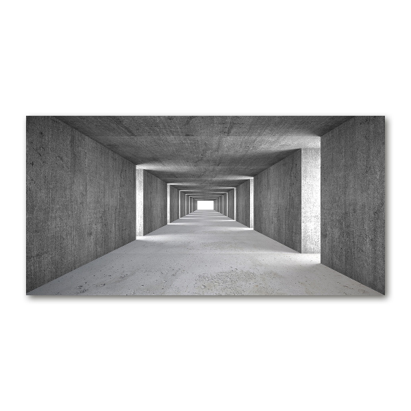 Cuadro de cristal templado moderno horizontal Túnel de hormigón