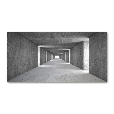 Cuadro de cristal templado moderno horizontal Túnel de hormigón
