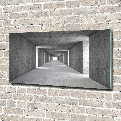 Cuadro de cristal templado moderno horizontal Túnel de hormigón