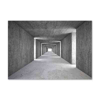 Cuadro de cristal templado moderno horizontal Túnel de hormigón