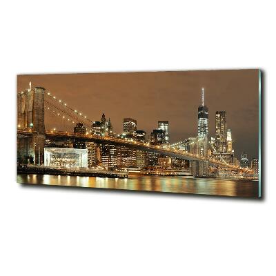 Cuadro de cristal templado moderno horizontal Manhattan Nueva York