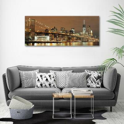 Cuadro de cristal templado moderno horizontal Manhattan Nueva York