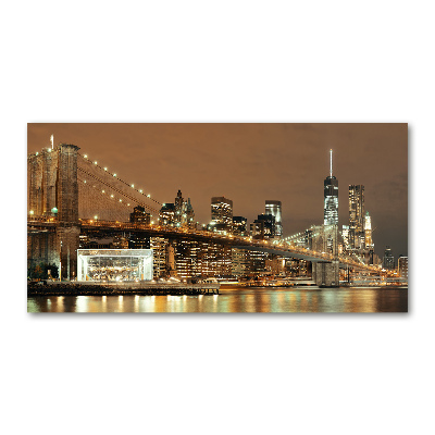 Cuadro de cristal templado moderno horizontal Manhattan Nueva York