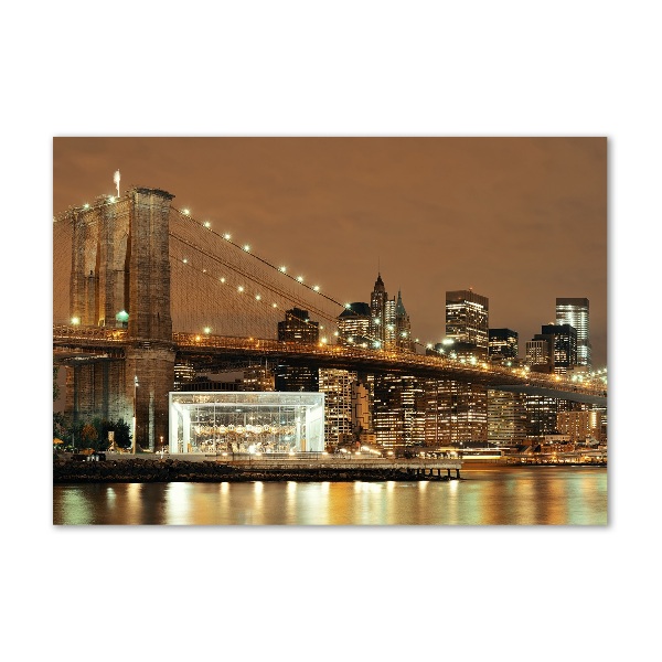 Cuadro de cristal templado moderno horizontal Manhattan Nueva York