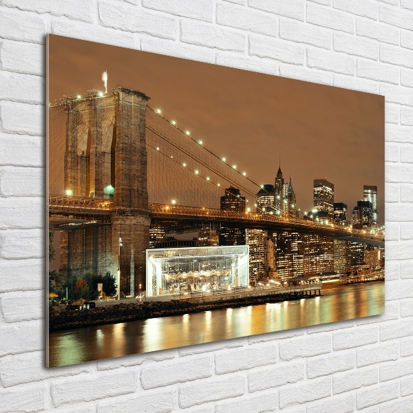Cuadro de cristal templado moderno horizontal Manhattan Nueva York