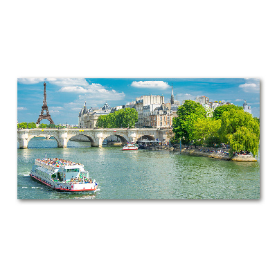 Foto en cristal de alta calidad con impresión uv horizontal Sena París