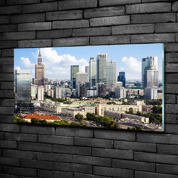 Impresión en cristal con acabado brillante horizontal Varsovia, Polonia