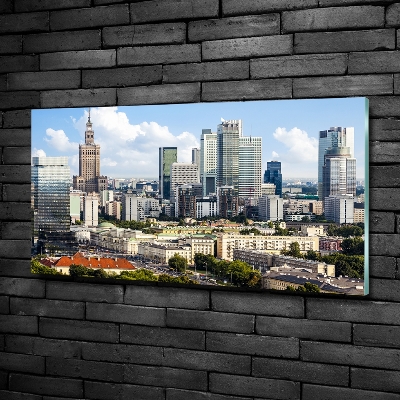 Impresión en cristal con acabado brillante horizontal Varsovia, Polonia