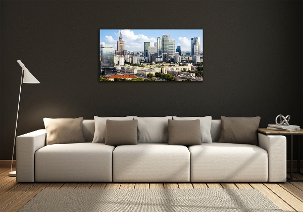 Impresión en cristal con acabado brillante horizontal Varsovia, Polonia