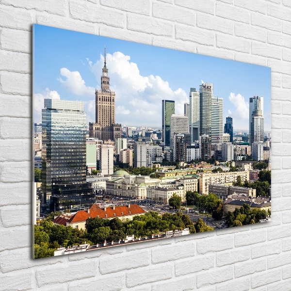 Impresión en cristal con acabado brillante horizontal Varsovia, Polonia