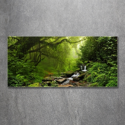 Cuadro de cristal templado moderno horizontal Jungla en Nepal