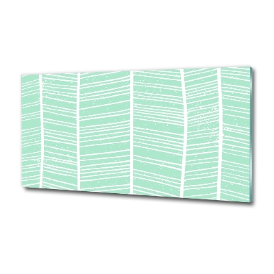 Cuadro de cristal templado moderno horizontal Patrón de espiga