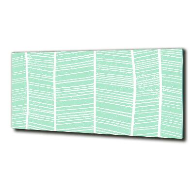Cuadro de cristal templado moderno horizontal Patrón de espiga