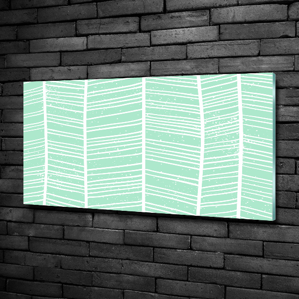 Cuadro de cristal templado moderno horizontal Patrón de espiga