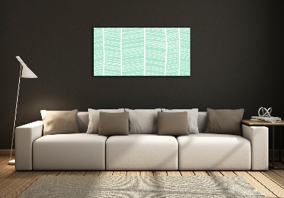 Cuadro de cristal templado moderno horizontal Patrón de espiga