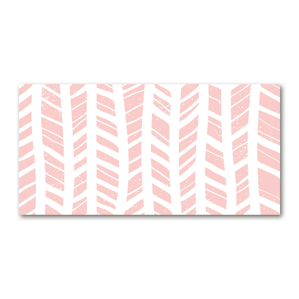 Impresión en cristal con acabado brillante horizontal Patrón de espiga