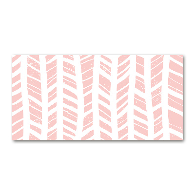 Impresión en cristal con acabado brillante horizontal Patrón de espiga