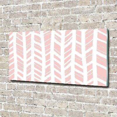 Impresión en cristal con acabado brillante horizontal Patrón de espiga