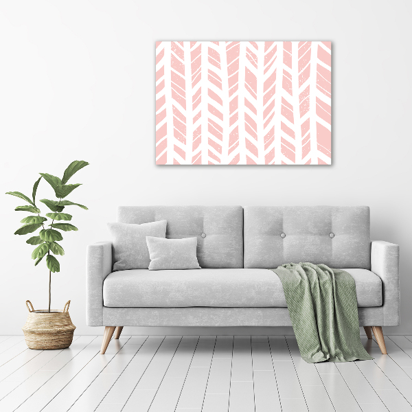 Impresión en cristal con acabado brillante horizontal Patrón de espiga