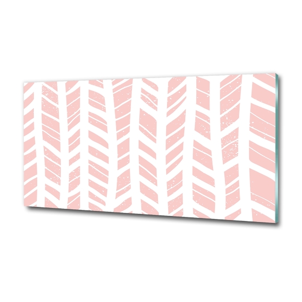 Impresión en cristal con acabado brillante horizontal Patrón de espiga