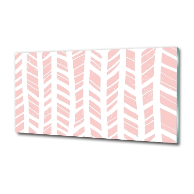 Impresión en cristal con acabado brillante horizontal Patrón de espiga