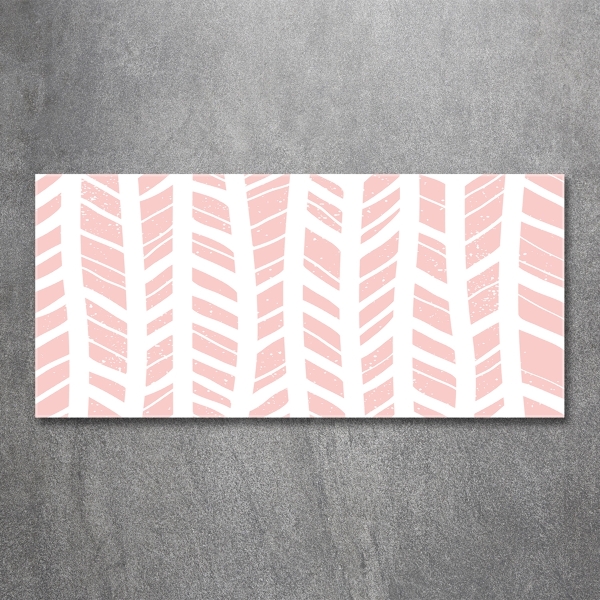 Impresión en cristal con acabado brillante horizontal Patrón de espiga