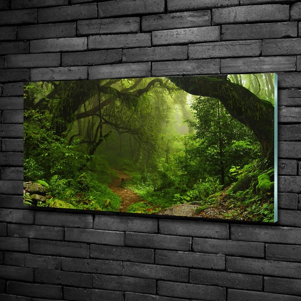 Cuadro de cristal templado moderno horizontal Jungla en Nepal