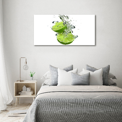 Cuadro decorativo de vidrio para salón horizontal Cal bajo el agua