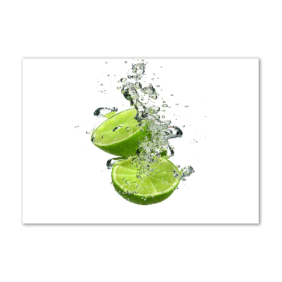 Cuadro decorativo de vidrio para salón horizontal Cal bajo el agua
