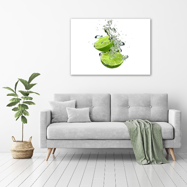 Cuadro decorativo de vidrio para salón horizontal Cal bajo el agua