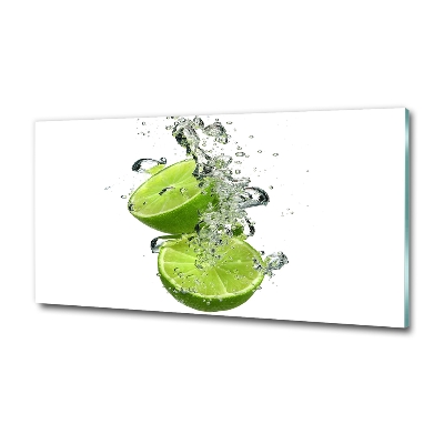 Cuadro decorativo de vidrio para salón horizontal Cal bajo el agua