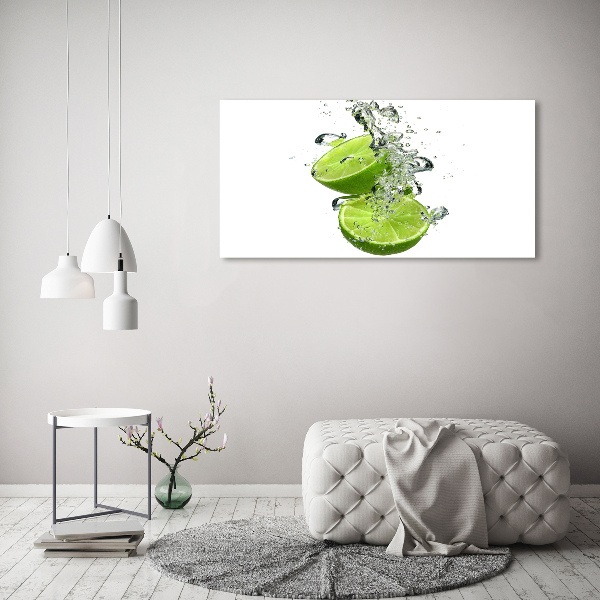 Cuadro decorativo de vidrio para salón horizontal Cal bajo el agua
