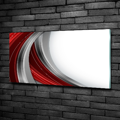 Foto en cristal de alta calidad con impresión uv horizontal Fondo de ondas