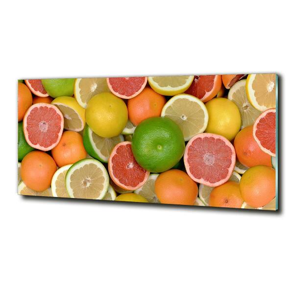 Foto en cristal de alta calidad con impresión uv horizontal Frutas cítricas