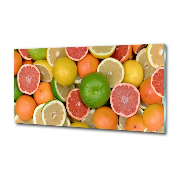 Foto en cristal de alta calidad con impresión uv horizontal Frutas cítricas