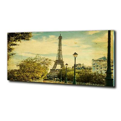 Foto en cristal de alta calidad con impresión uv horizontal Torre Eiffel de París