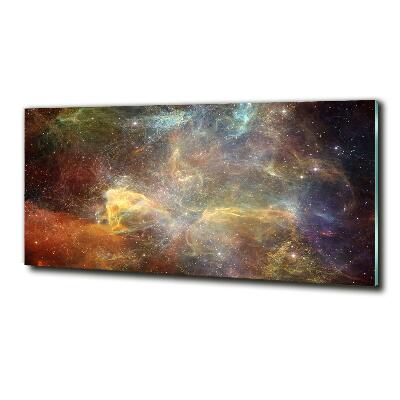Cuadro de cristal templado moderno horizontal Cosmos