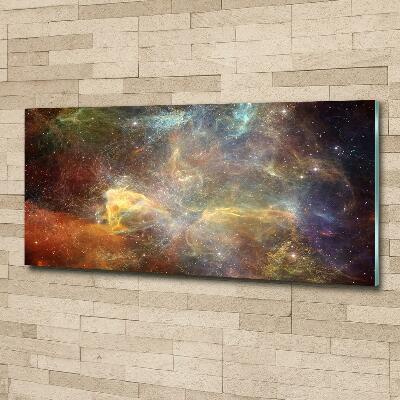 Cuadro de cristal templado moderno horizontal Cosmos