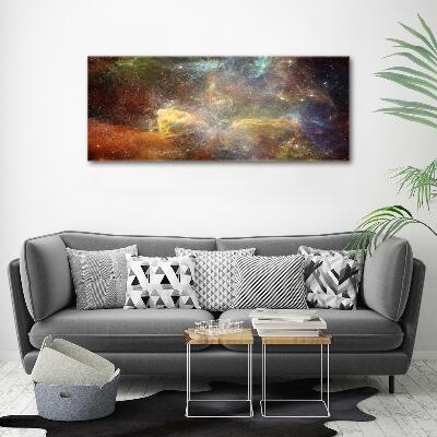 Cuadro de cristal templado moderno horizontal Cosmos