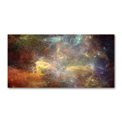 Cuadro de cristal templado moderno horizontal Cosmos