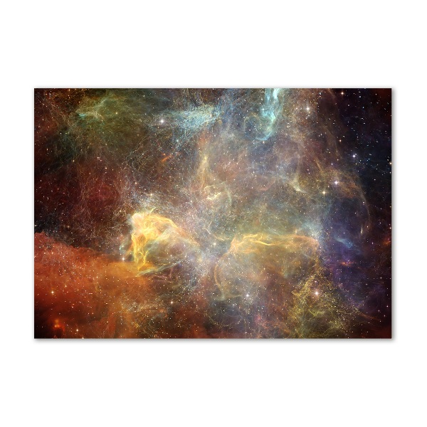 Cuadro de cristal templado moderno horizontal Cosmos